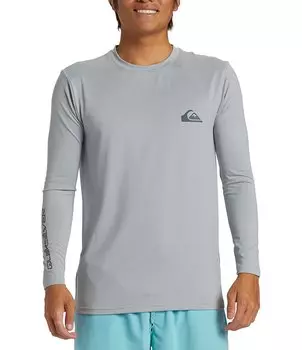 Футболка Quiksilver для серфинга с длинными рукавами на каждый день, серый