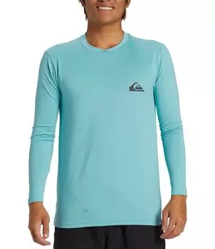 Футболка Quiksilver для серфинга с длинными рукавами на каждый день, синий