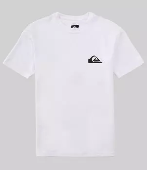 Футболка Quiksilver для серфинга с короткими рукавами для мальчиков 8–20 лет на каждый день, белый
