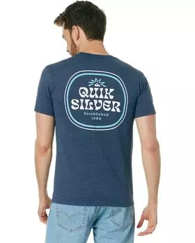 Футболка Quiksilver Framed Short Sleeve Tee, цвет Navy Blazer Heather
