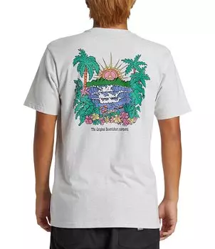 Футболка Quiksilver Island Sunrise с короткими рукавами, серый