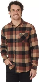 Футболка Quiksilver Motherfly Long Sleeve Flannel, цвет Brown Stone Prnt 4