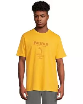 Футболка Quiksilver Pacifico Baja Arch Short Sleeve Screen Tee, цвет Sunshine
