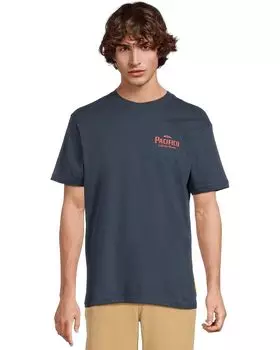 Футболка Quiksilver Pacifico Search For Beauty Short Sleeve Screen Tee, темно-синий