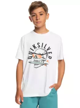 Футболка Quiksilver "QS Rockin Skull", белый