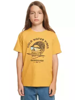 Футболка Quiksilver "Qs Skull", цвет Mustard