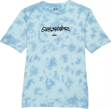 Футболка Quiksilver Scripted Short Sleeve, цвет Iced Aqua