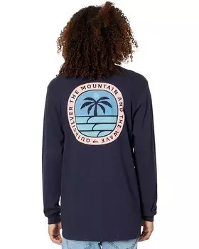 Футболка Quiksilver Solo Arbol Long Sleeve, цвет Navy Blazer