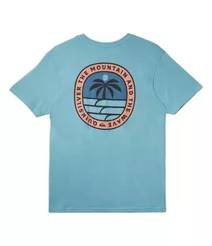 Футболка Quiksilver Solo Arbol с короткими рукавами, синий