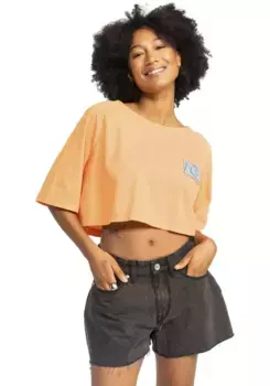 Футболка Quiksilver "UNI MAXI RAGLAN SCREEN", цвет Tangerine