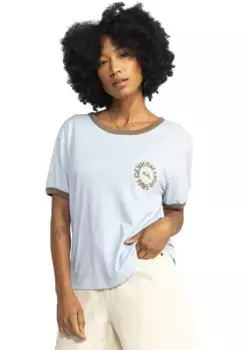 Футболка Quiksilver "UNI RINGER TEE", цвет Skyway