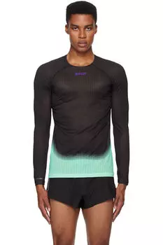 Футболка Race Base Layer черно-синего цвета Soar Running