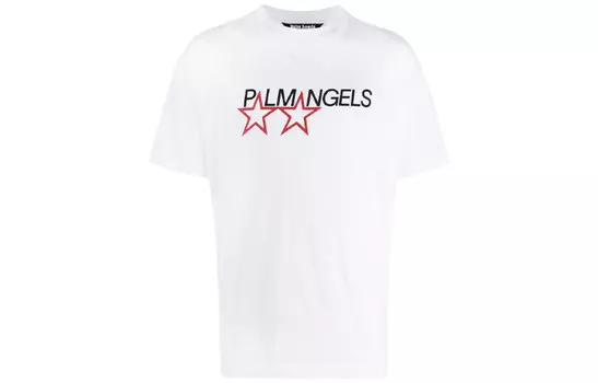 Футболка Racing Stars Palm Angels, белый