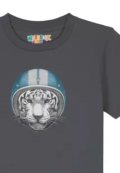 Футболка RACING TIGER watapparel, антрацит