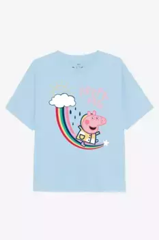 Футболка «Радуга» Peppa Pig, синий