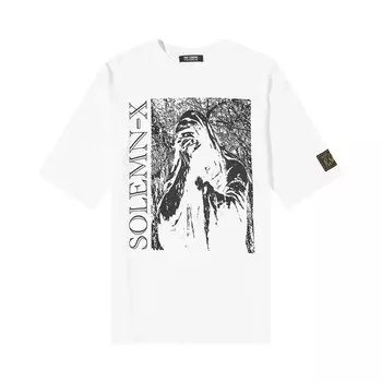 Футболка Raf Simons Oversized Solemn X T-Shirt 'White', белый