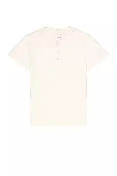 Футболка Rag & Bone Classic Short Sleeve Henley, белый