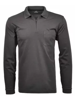 Футболка Ragman Langarm Polo, серый