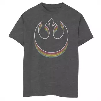 Футболка Rainbow Rebel для мальчиков 8–20 лет со звездными войнами Licensed Character