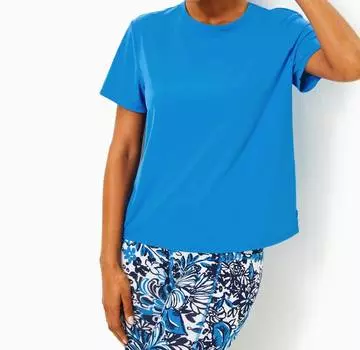 Футболка Rally Active в цвете Morelle Blue Lilly Pulitzer
