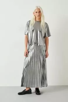 Футболка Raven с металлизированной отделкой Hush, серебряный