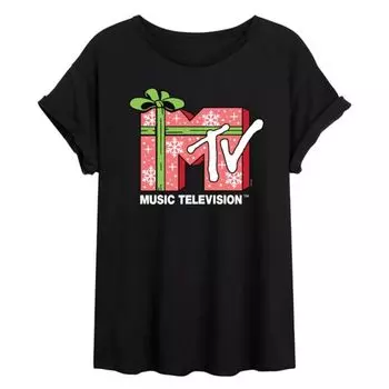 Футболка размера «больше» от Juniors MTV Present Licensed Character, черный