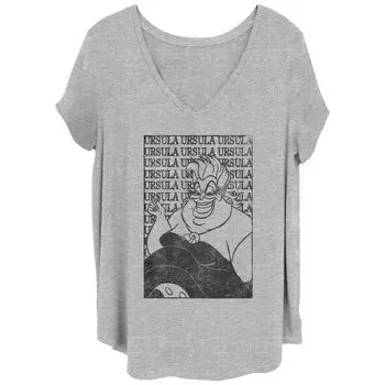 Футболка размера плюс с изображением Русалочки Диснея и плаката с изображением Урсулы Джуниор Disney