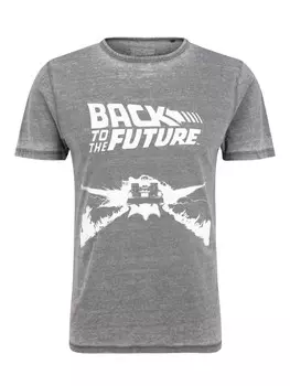 Футболка Re:Covered T-Shirt Back to the Future Delorean, серый