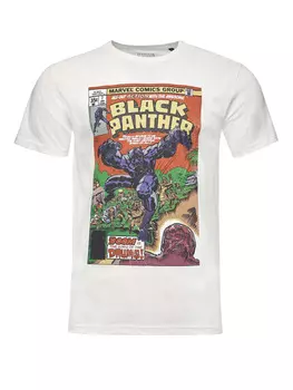Футболка Re:Covered T-Shirt Marvel Black Panther, экрю