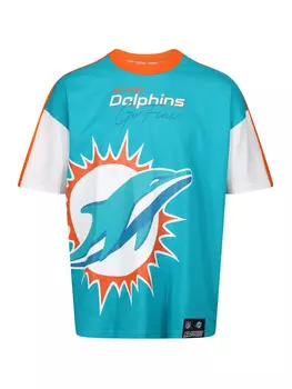 Футболка Re:Covered T-Shirt NFL Dolphins Miami Cut and Sew Oversized, цвет Aqua