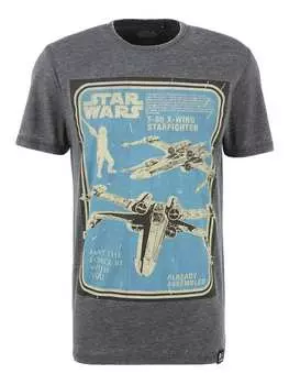 Футболка Re:Covered T-Shirt Star Wars X-Wing Assembled, темно-серый