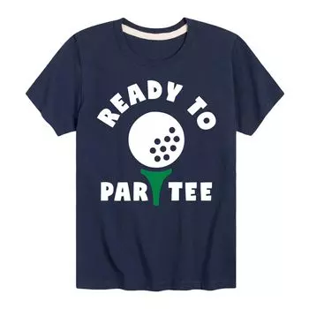 Футболка Ready To Par с графическим изображением для мальчиков 8–20 лет, футболка с графическим изображением для гольфа Licensed Character, синий