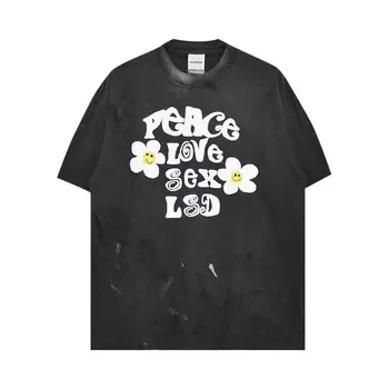 Футболка READYMADE Peace Short-Sleeve T-Shirt, черный