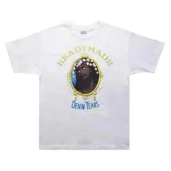Футболка READYMADE x Denim Tears Cotton Wreath T-Shirt 'White', белый