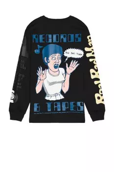 Футболка Real Bad Man Records And Tapes, цвет Washed Black