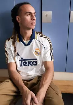 Футболка REAL MADRID HOME 99 - Club wear Adidas Originals, белый