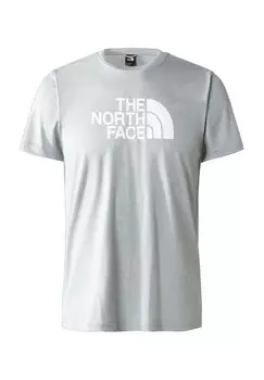 Футболка «Reaxion Easy» с логотипом, мужская THE NORTH FACE, цвет Mid Grey Heath