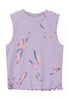 Футболка, ребристая структура, приталенная, детская s.Oliver, цвет Lilac Pink