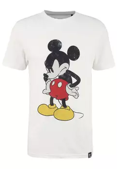 Футболка Recovered Disney Mickey Mouse Madface, белый