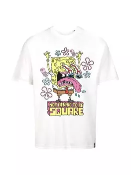 Футболка Recovered Spongebob Be Square, белый