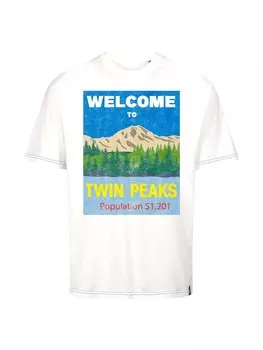 Футболка Recovered Twin Peaks Welcome To, белый