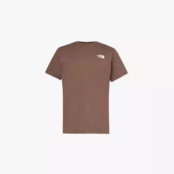Футболка Redbox из хлопкового джерси с коротким рукавом The North Face, коричневый