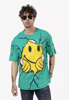 Футболка RedBridge "Честер" с крупным принтом, зеленый