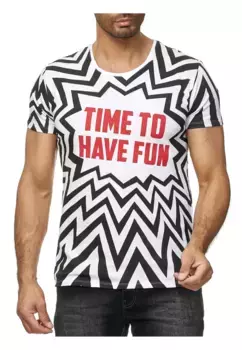 Футболка RedBridge "Grand Prairie" с ярким принтом, белый