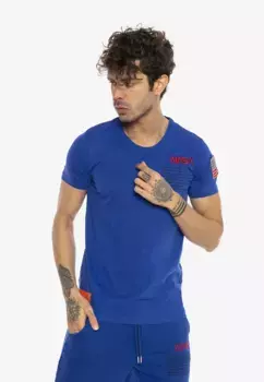 Футболка RedBridge "Tucson" с вышитым дизайном НАСА, синий