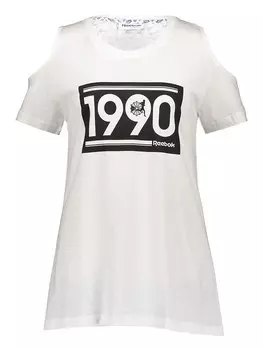 Футболка Reebok, белый/черный