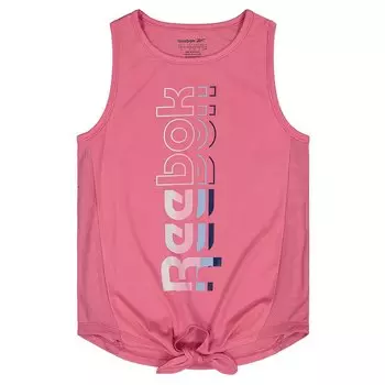 Футболка Reebok Big Ombre Tie Front, розовый