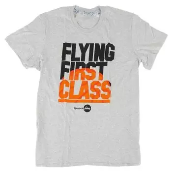 Футболка Reebok Classic Flying 1St Graphic T-shirt, серый