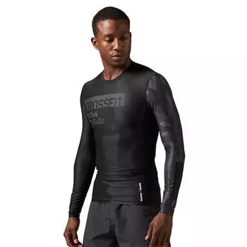 Футболка Reebok Rcf Ls Compression Shirt T-shirt, черный