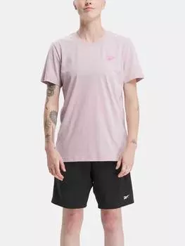 Футболка Reebok RI LEFT CHEST LOGO TEE, фиолетовый